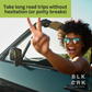 A photo of a woman enjoying a road trip with the caption "take long road trips without hesitation (or potty breaks)" The Black Creek CBD logo is at the bottom.