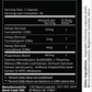 The Supplement Facts Panel for the Black Creek CBD Sleep Capsules. Contains CBD, CBG, CBN, a proprietary blend of gamma-aminobutyric acid, l-theanine, melissa officinalis leaf extract, ocimum sanctum extract, griffonia simplicifolia seed extract, melatonin. Other ingredients include: vegetable cellulose, microcrystalline cellulose, magnesium stearate, silica